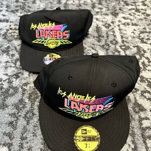 New Era - Lakers, Black and Gray Caps